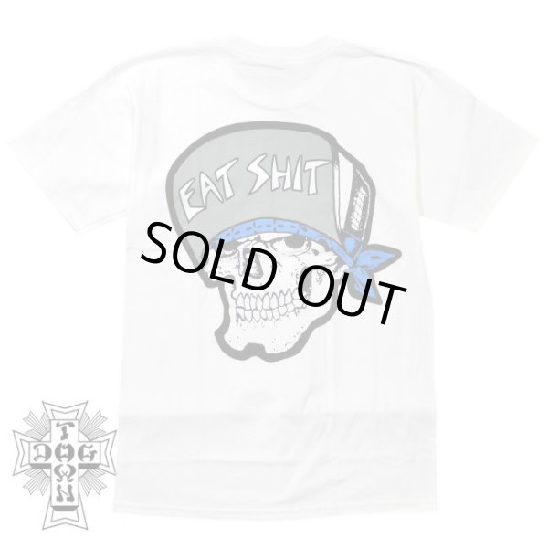 画像1: [DOGTOWN]-DTST Eat Shit Shirt-WHITE- (1)