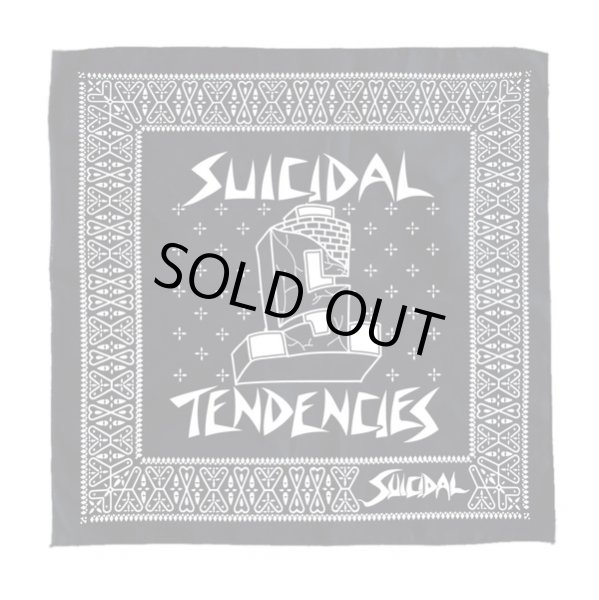 画像1: [SUICIDAL TENDENCIES]-ST Brick Logo BANDANA-BLACK- (1)