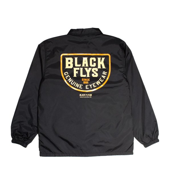 画像1: [BLACK FLYS]-SEMICIRCLE COACH JACKET-BLACK- (1)