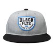 画像1: [BLACK FLYS]-SEMICIRCLE SNAPBACK CAP-H.GRY/BLK- (1)