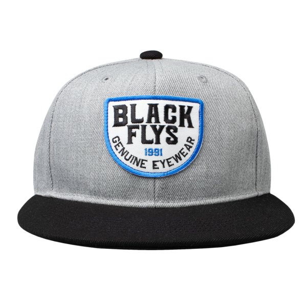 画像1: [BLACK FLYS]-SEMICIRCLE SNAPBACK CAP-H.GRY/BLK- (1)