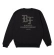 画像1: [BLACK FLYS]-SOLID BF CREW SWEAT-BLACK- (1)