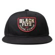 画像1: [BLACK FLYS]-SEMICIRCLE SNAPBACK CAP-BLK/RED- (1)