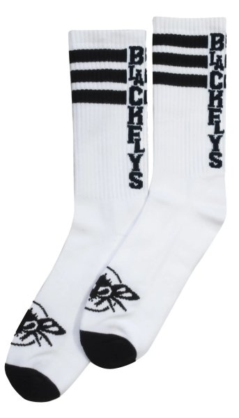 画像1: [BLACK FLYS]-FLY STRIPER SOCKS-WHITE- (1)