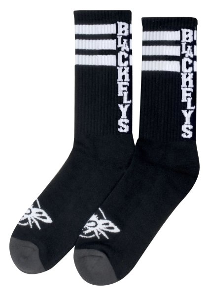 画像1: [BLACK FLYS]-FLY STRIPER SOCKS-BLACK- (1)